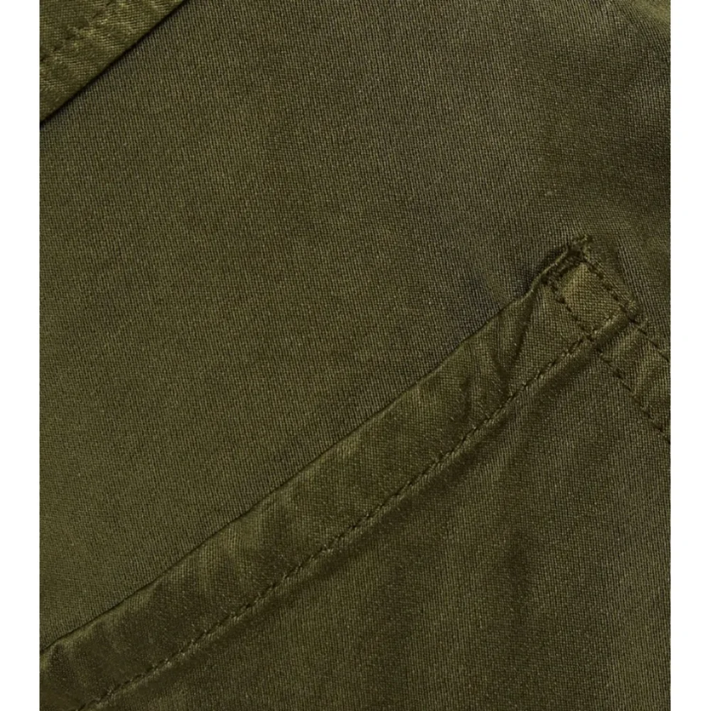J Brand Athena Cropped Belted Cotton blend Sateen Tapered Pants